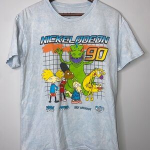 Nickelodeon Unisex Graphic T-Shirt - Blue - Size Medium